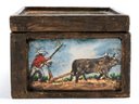 Vintage Hand-Painted Wood Trinket Box Signed 'Murit'