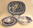 Lovely Blue & White Asian Themed Plates