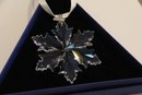 Set Of Nine Swarovski Crystal Snowflake Ornaments