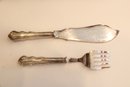 Pair Of Antique Fish Serving Fork & Knife Sets, Boxed