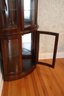 Solid Wood Curved Corner Curio Cabinet