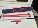 #58: High Quality Sturdy Red Metal Artists Easel In Carry Case Made In Italy