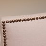 Nailhead Uphosltered Headboard With Full Size Stearns & Foster Mattress, Box Spring And Frame