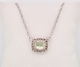 Gabriel & Co. Necklace With Green Amethyst Pendant