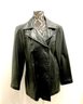 Vintage Ladies Jacqueline Ferrera Black Leather Coat