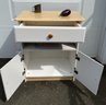 Contemporary Kitchen Butcher Block Style Storage Cabinet