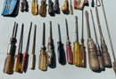 Large Grouping Of Vintage Screw Drivers
