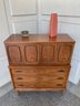 Vintage Mid Century Broyhill Emphasis 5 Drawer Walnut Highboy Dresser