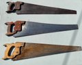 Grouping Of Vintage Hand Saws Branded Warrented Superior