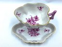 Beautiful Lovely & Delicate Gold Trimmed Hungarian Tea Cup & Saucer