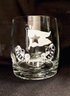White Star Line Single Pour Rocks Glasses By Slovakia Glass