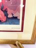 Two Matted & Framed Under Glass Lady & The Tramp Prints - Disney