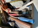 Mystery Metal Box Of Assorted Tools & More