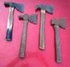 Grouping Of 4 Vintage Wooden Handled Hatchets