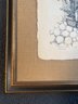 Signed Nori 1943 The Bagel Peddler 15.5x18.5 Beautifully Framed Matt Glass On Fabric Back