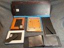 Five Wooden Photo Picture Frames And One Photo Album, Various Sizes