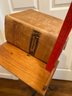 Antique Reference Bookstand With Cast Iron Base And Wheels 20x36in 1950 Second Edition Websters Dictionary