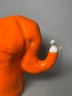 Vintage Orange Elephant Figurine