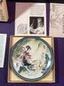 Hand Painted, Porcelain Plate, By (zhao Huimin) Inbox With All Documentation Mint Shape