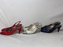 Galo Italian Leather Hand Made Slingback Heels Size 34 Ladies Shoes