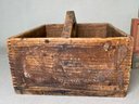Vintage Wooden Box With Blocks