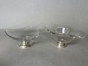 Glass Dishes With Sterling Base, Frank H Whiting