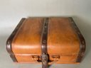 Vintage Leather Case With Coins & Euros