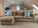 McCreary Beige Chenille Weave Sectional Sofa