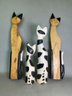 A Great Collection Of Wooden Cats
