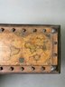 Vintage Map Lidded Wooden Box
