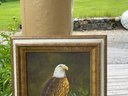 Original Oil On Canvas Eagle Painting, Signed