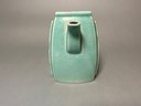 French Porcelain Turquoise Blue Pitcher