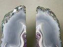 Stunning Agate &  Amethyst Book Ends