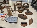 Iron And Metal Lot Cool Cowbell Chime Crucible And More In Milk Crate
