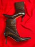 Gucci Black Leather Ankle Boots Size 7