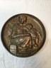 Heavy 9 Inch Bronze Ferdinand Barbedienne Madonna And Child Relief Plaque
