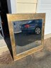 K. Volkers '78 Signed Reverse Painted Chinoiserie 38x42 Mirror ($3,000 Retail)