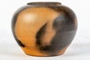Signed Vintage Pottery Vase With Matte Black Finish