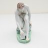 Rare Herend Art Deco Polychrome Porcelain Figurine Of Nude Bathing By Gertrude Maria Donner