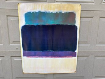 Mark Rothko Art Poster.  Russian-born American Abstract Painter. Measures 30' X 37'.