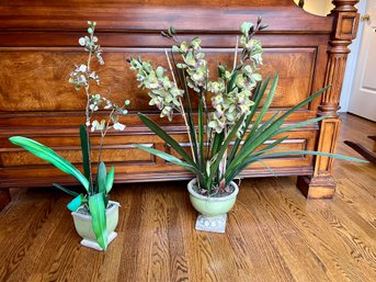 Two Beautiful Faux Orchids