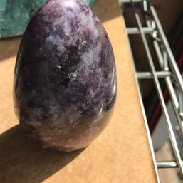 Polished Amethyst Gem Stone  , 1 LB 9 Oz,  5 Inch Tall