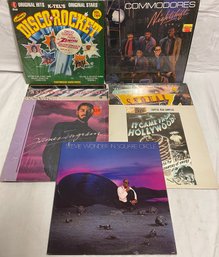 Lot Of Disco And R&B Vinyl Records Including The Commodores And Stevie Wonder