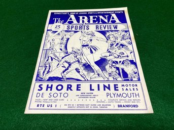 1959 New Haven Blades Hockey. New Haven Arena Hockey Game Program. Yes Shipping.