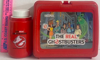 Vintage 1980's Ghostbuster Thermos Lunchbox Set