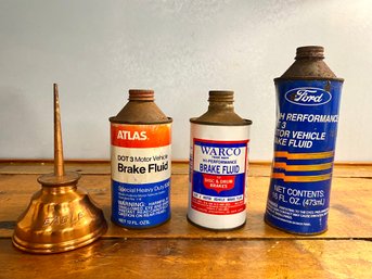 WARCO,FORD, ATLAS  Oil Can With Copper Eagle Squirter