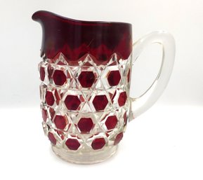 EAPG 54oz 'Red Block' Pitcher