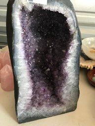 Beautiful Amethyst Crystal Geode,  64  LB,  18 Tall, 10 Inches Wide, 9 Inches Deep