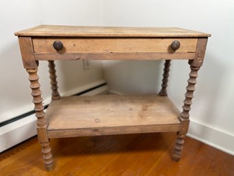 A Primitive One Drawer Entry Table