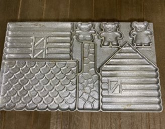 Cast Ginger Bread House Mold